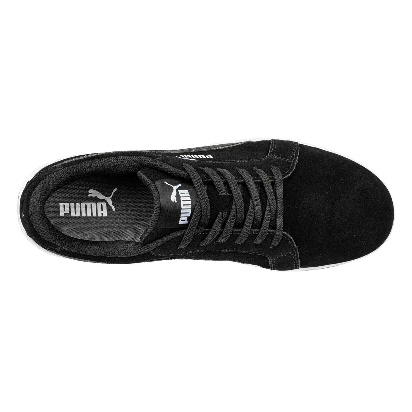 Black - Pack Shot - Puma Safety Mens Iconic Suede Low Trainers