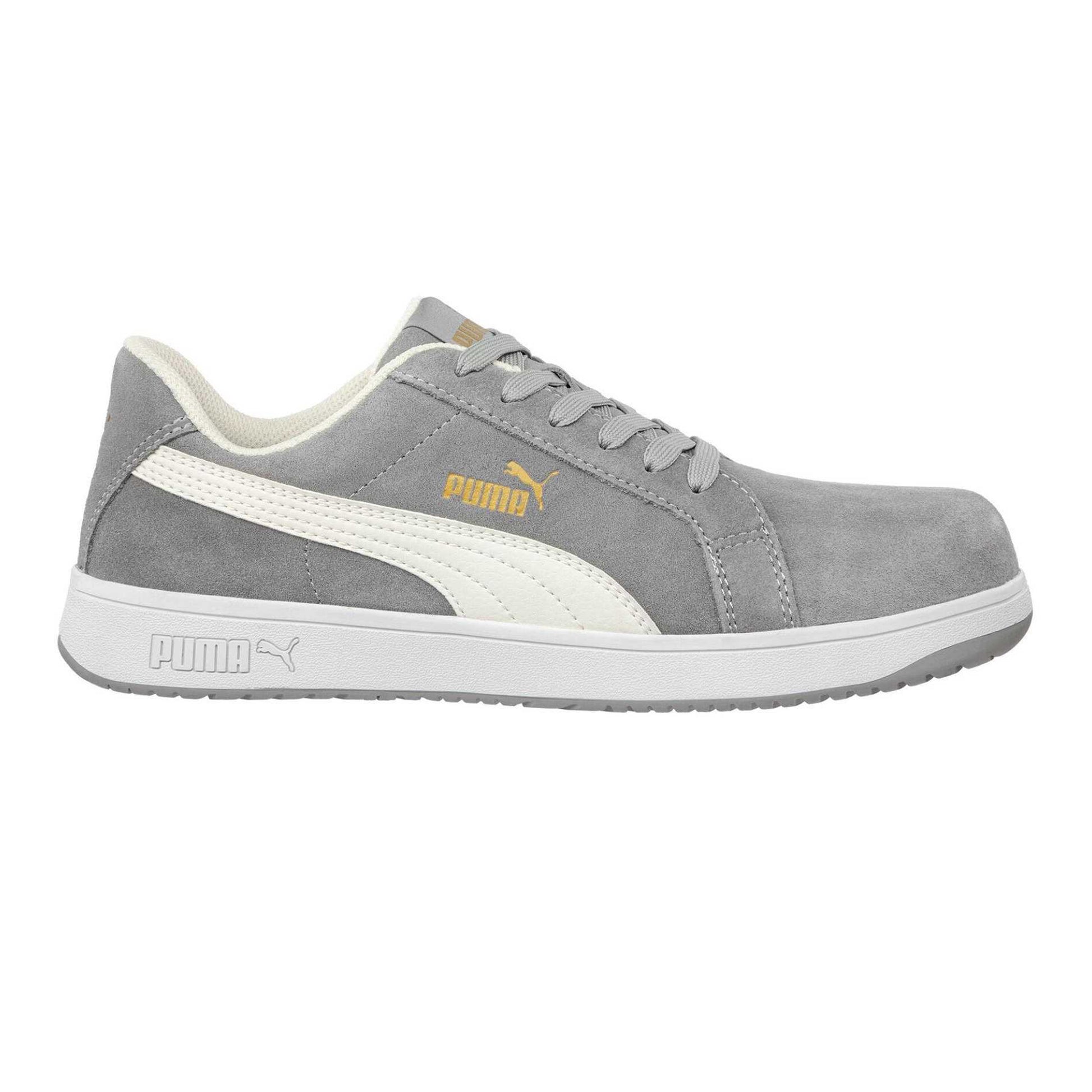 Grey - Lifestyle - Puma Safety Mens Iconic Suede Low Trainers