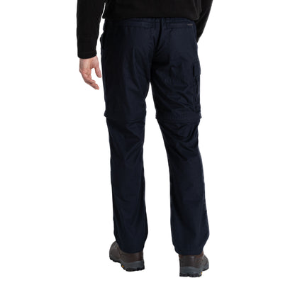 Dark Navy - Back - Craghoppers Expert Mens Kiwi Convertible Tailored Trousers