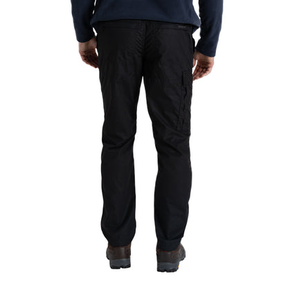 Black - Back - Craghoppers Expert Mens Kiwi Tailored Trousers
