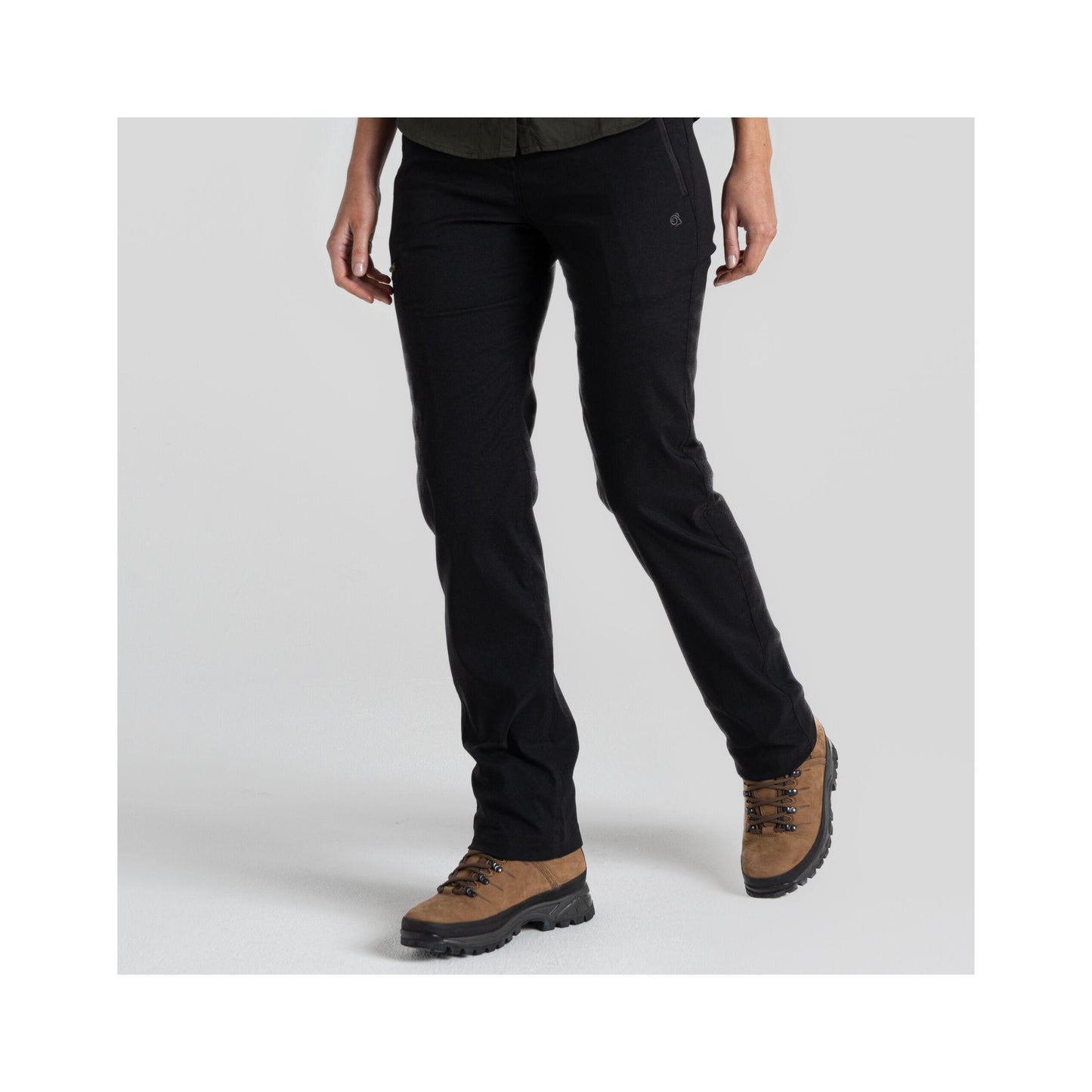Navy - Side - Craghoppers Expert Womens-Ladies Pro II Kiwi Trousers