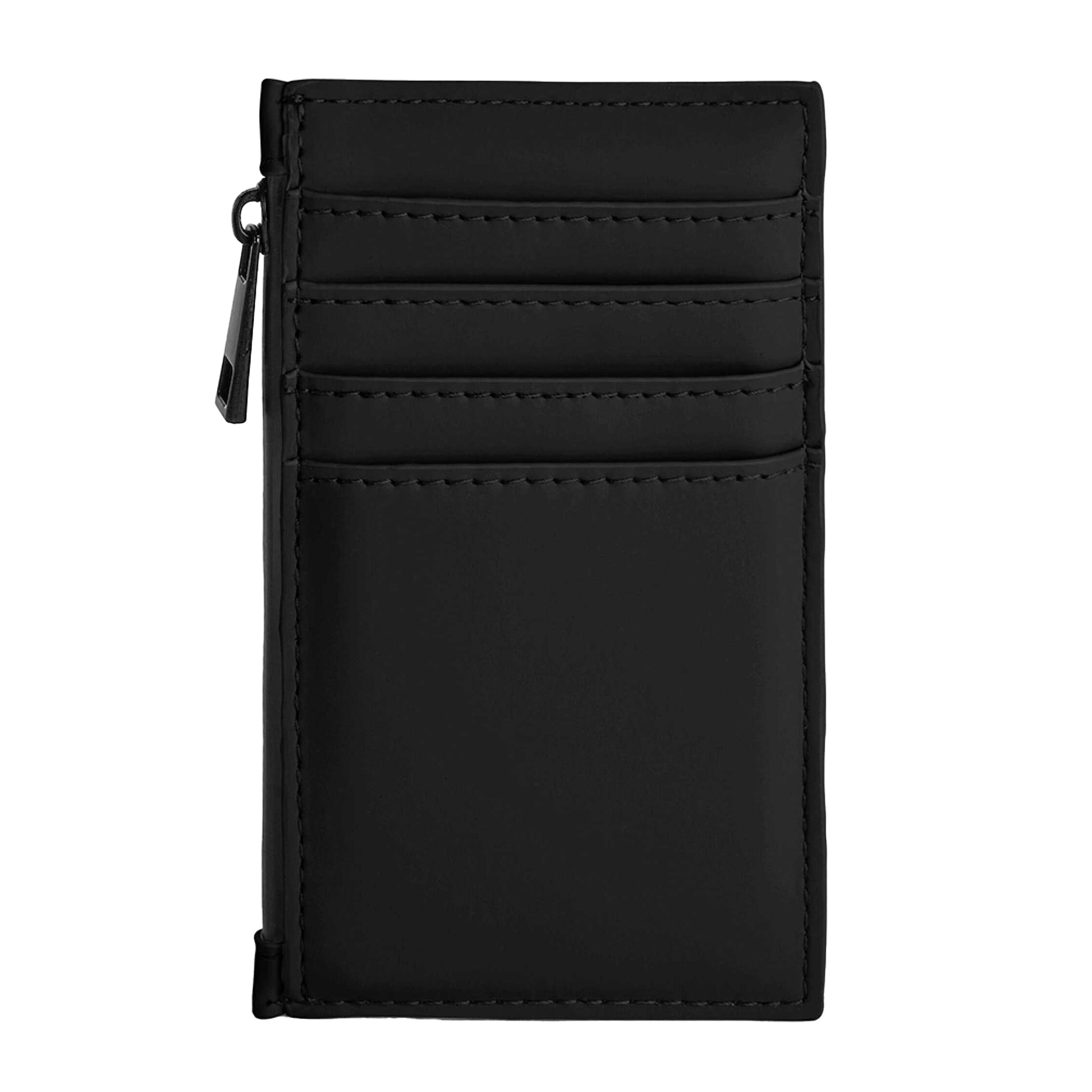 Black - Back - Bagbase Matte PU Card Holder