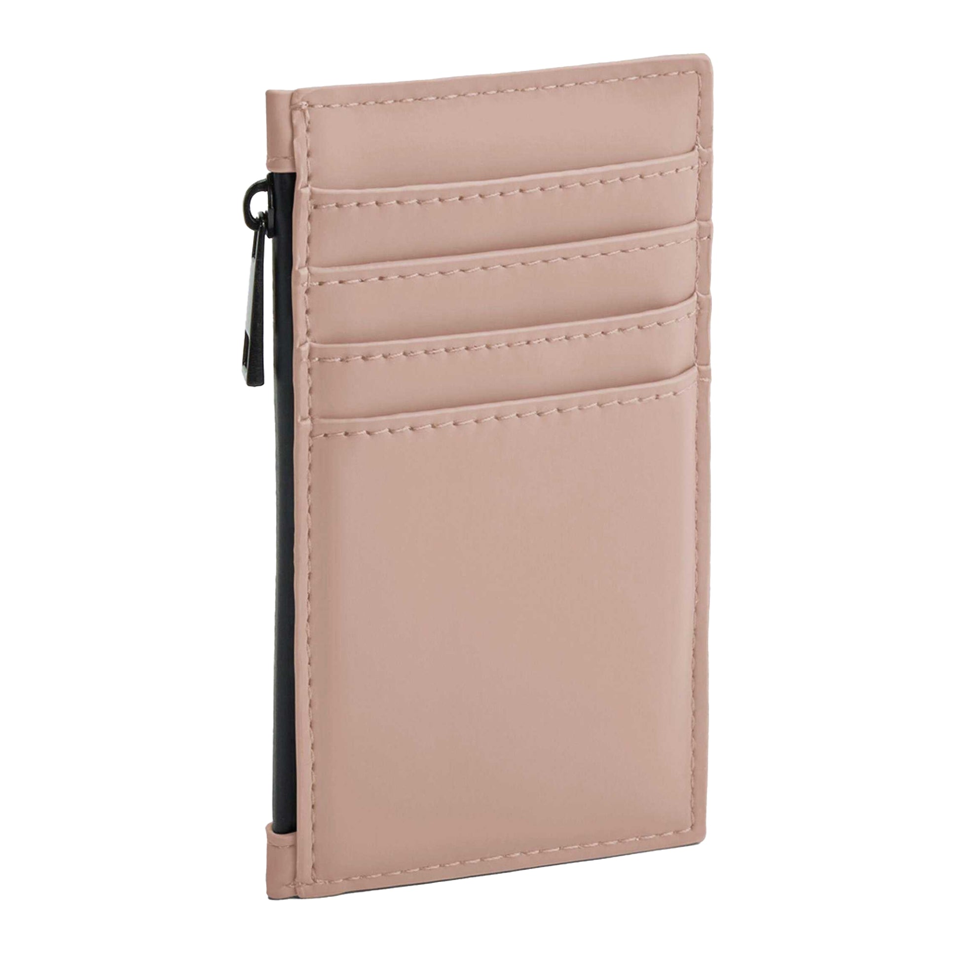 Nude Pink - Front - Bagbase Matte PU Card Holder