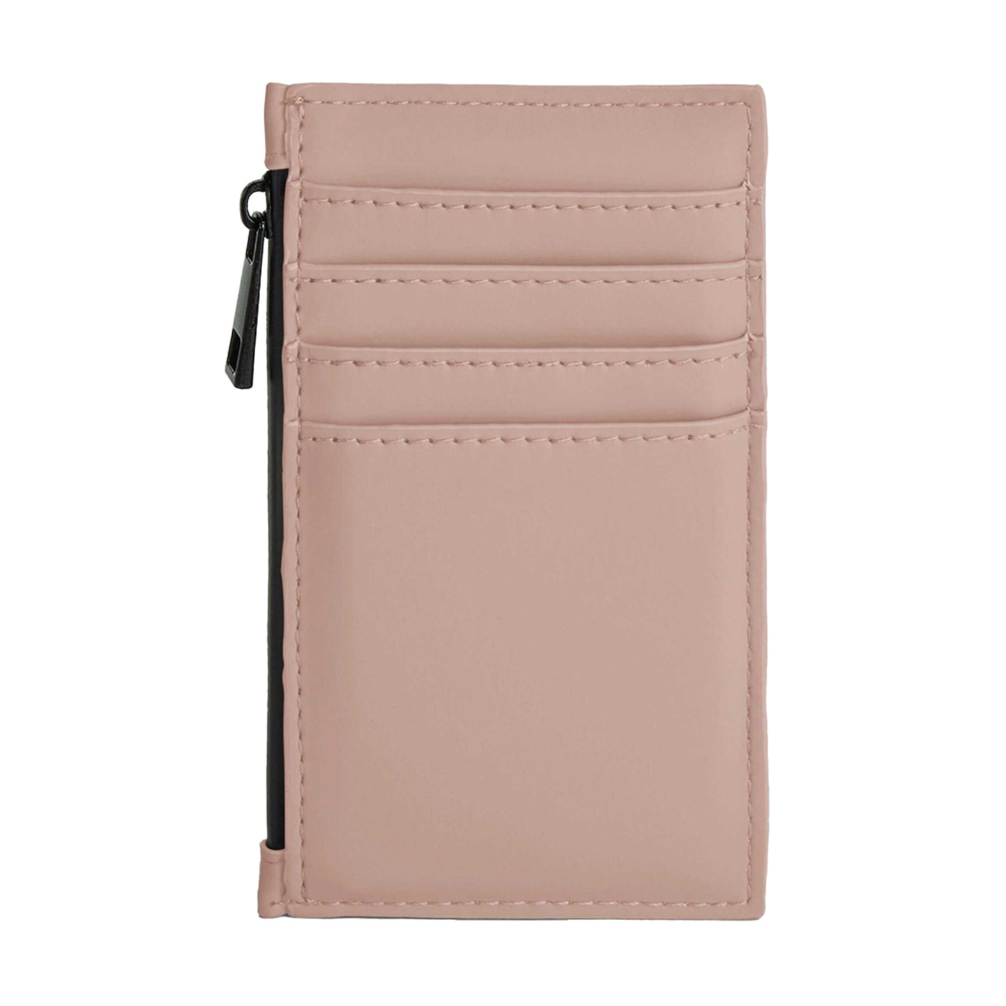 Nude Pink - Back - Bagbase Matte PU Card Holder
