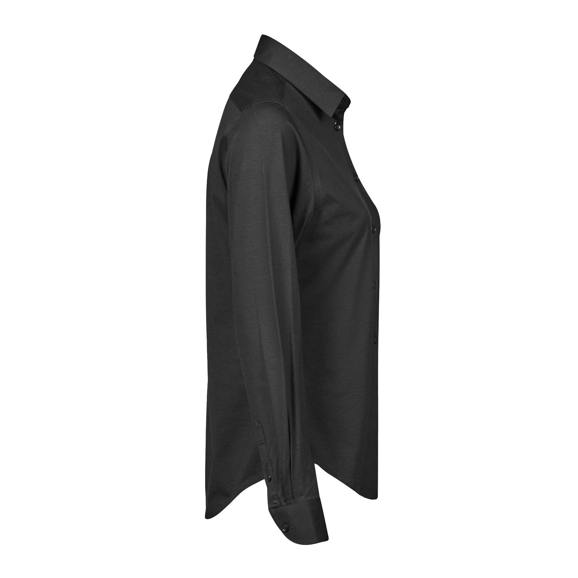Black - Lifestyle - Tee Jays Womens-Ladies Stretch Active Shirt