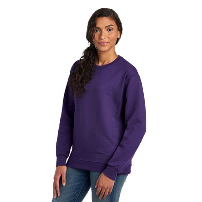 Deep Purple - Front - Jerzees Unisex Adult Nublend Sweatshirt