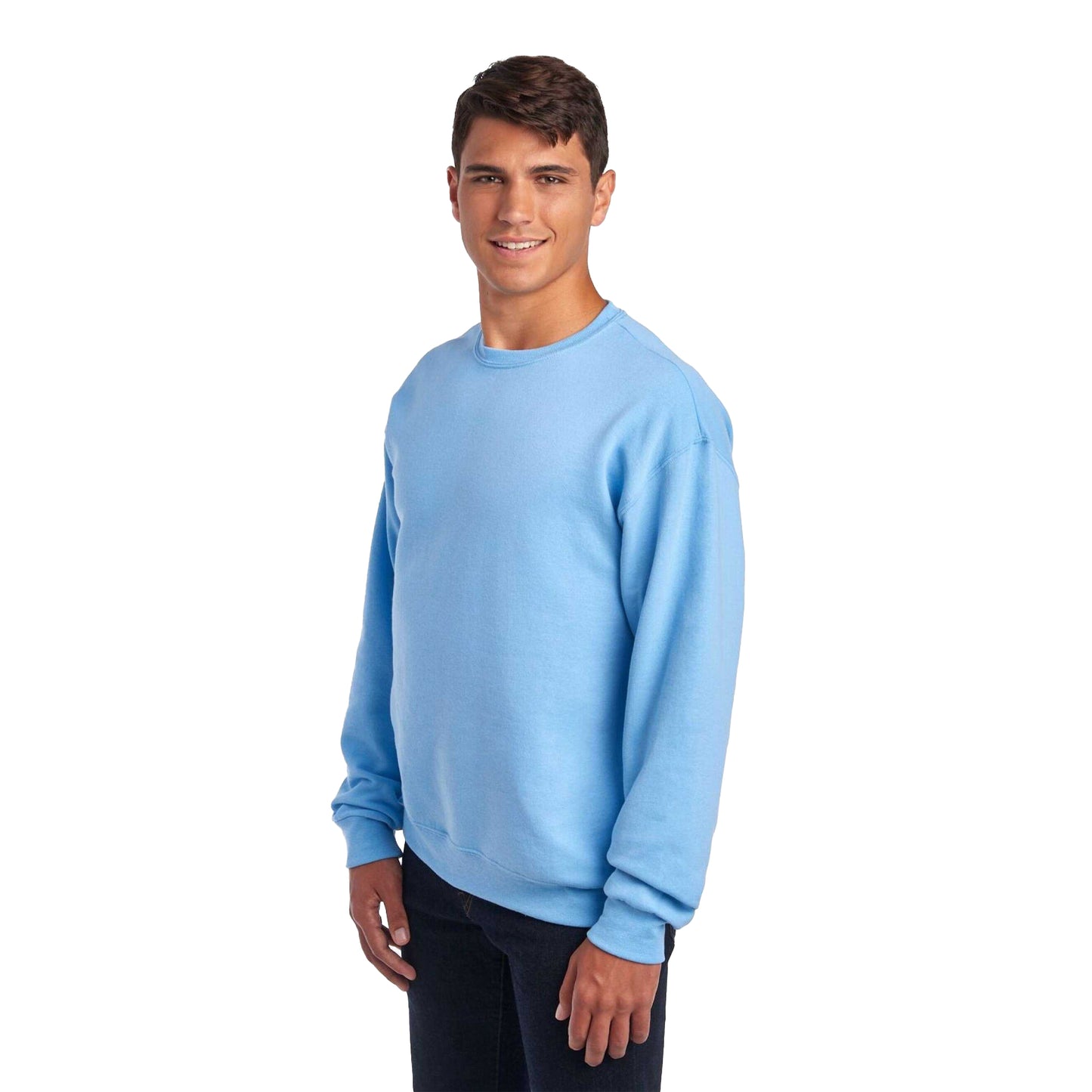 Light Blue - Front - Jerzees Unisex Adult Nublend Sweatshirt