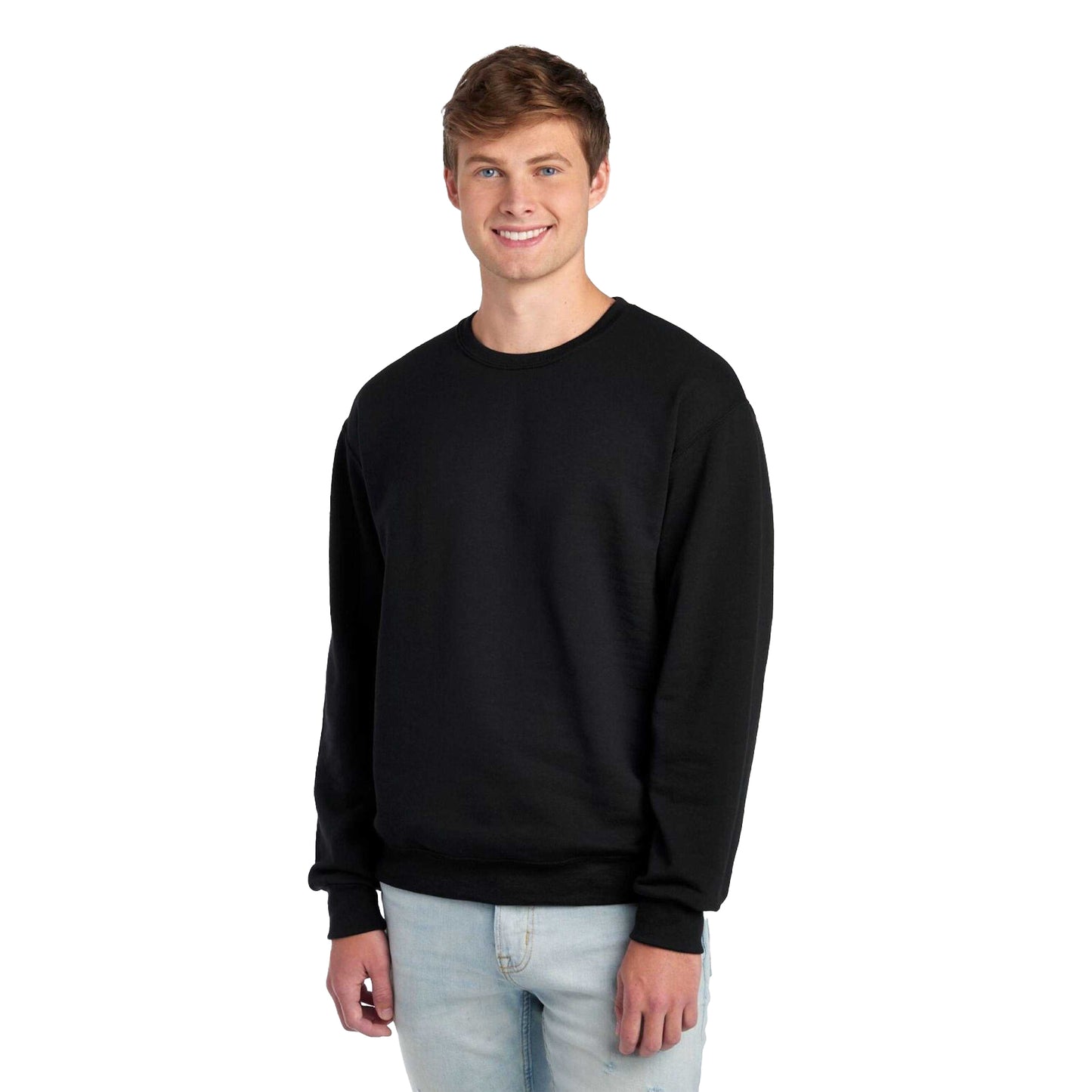 Black - Front - Jerzees Unisex Adult Nublend Sweatshirt