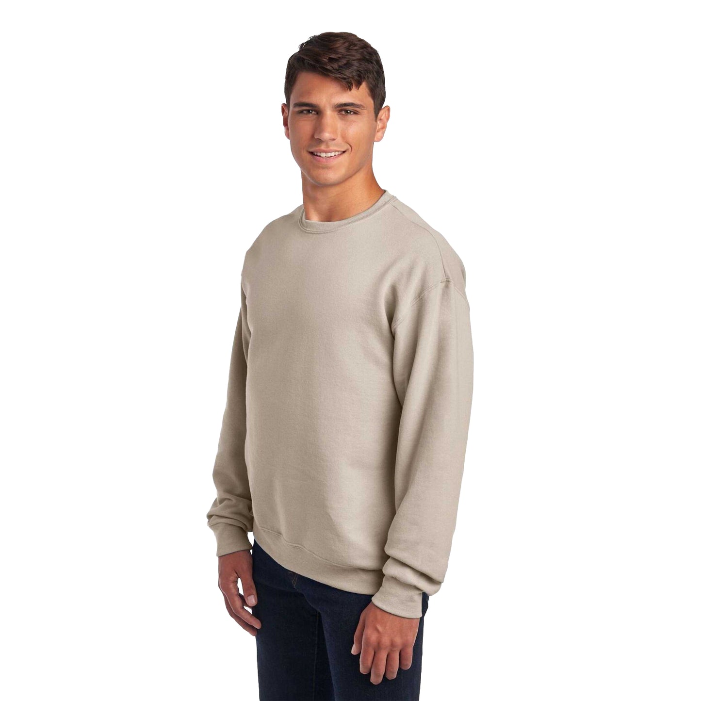 Sandstone - Front - Jerzees Unisex Adult Nublend Sweatshirt
