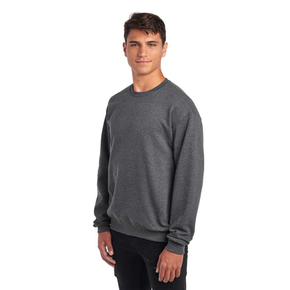 Black Heather - Front - Jerzees Unisex Adult Nublend Sweatshirt