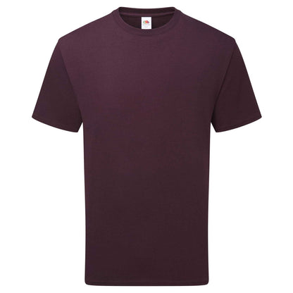 Dark Plum - Front - Fruit of the Loom Unisex Adult Pure Cotton T-Shirt