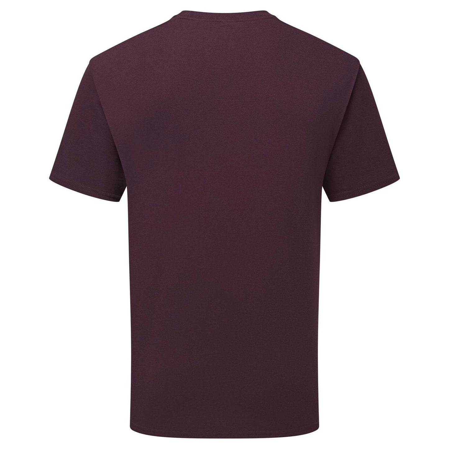 Dark Plum - Back - Fruit of the Loom Unisex Adult Pure Cotton T-Shirt