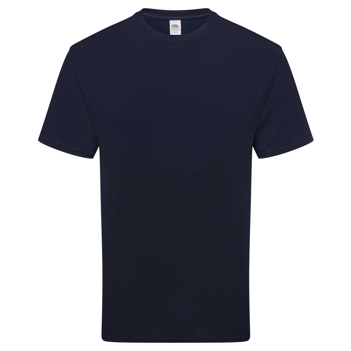 Deep Navy - Front - Fruit of the Loom Unisex Adult Pure Cotton T-Shirt