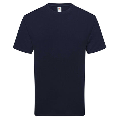 Deep Navy - Front - Fruit of the Loom Unisex Adult Pure Cotton T-Shirt