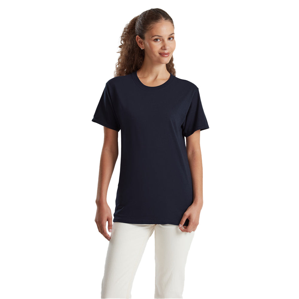 Deep Navy - Side - Fruit of the Loom Unisex Adult Pure Cotton T-Shirt