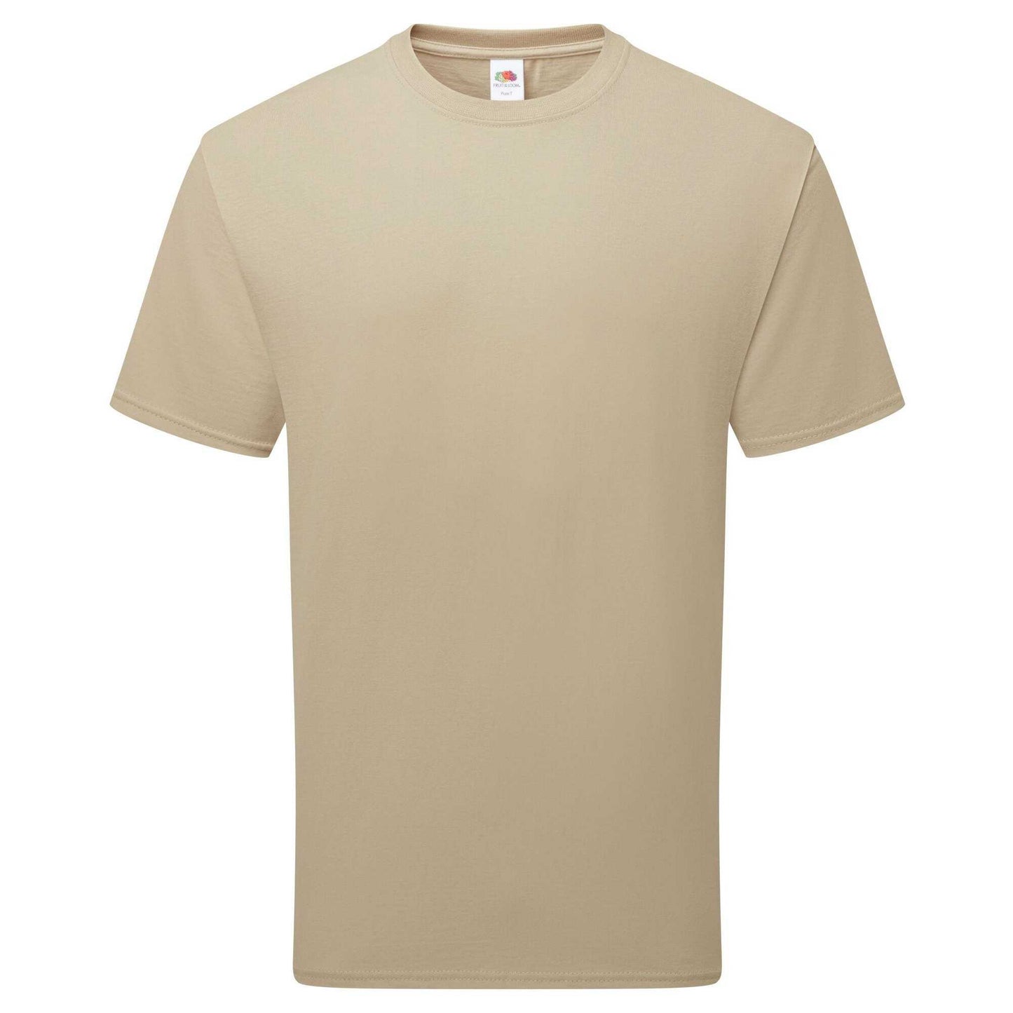 Desert Sand - Front - Fruit of the Loom Unisex Adult Pure Cotton T-Shirt
