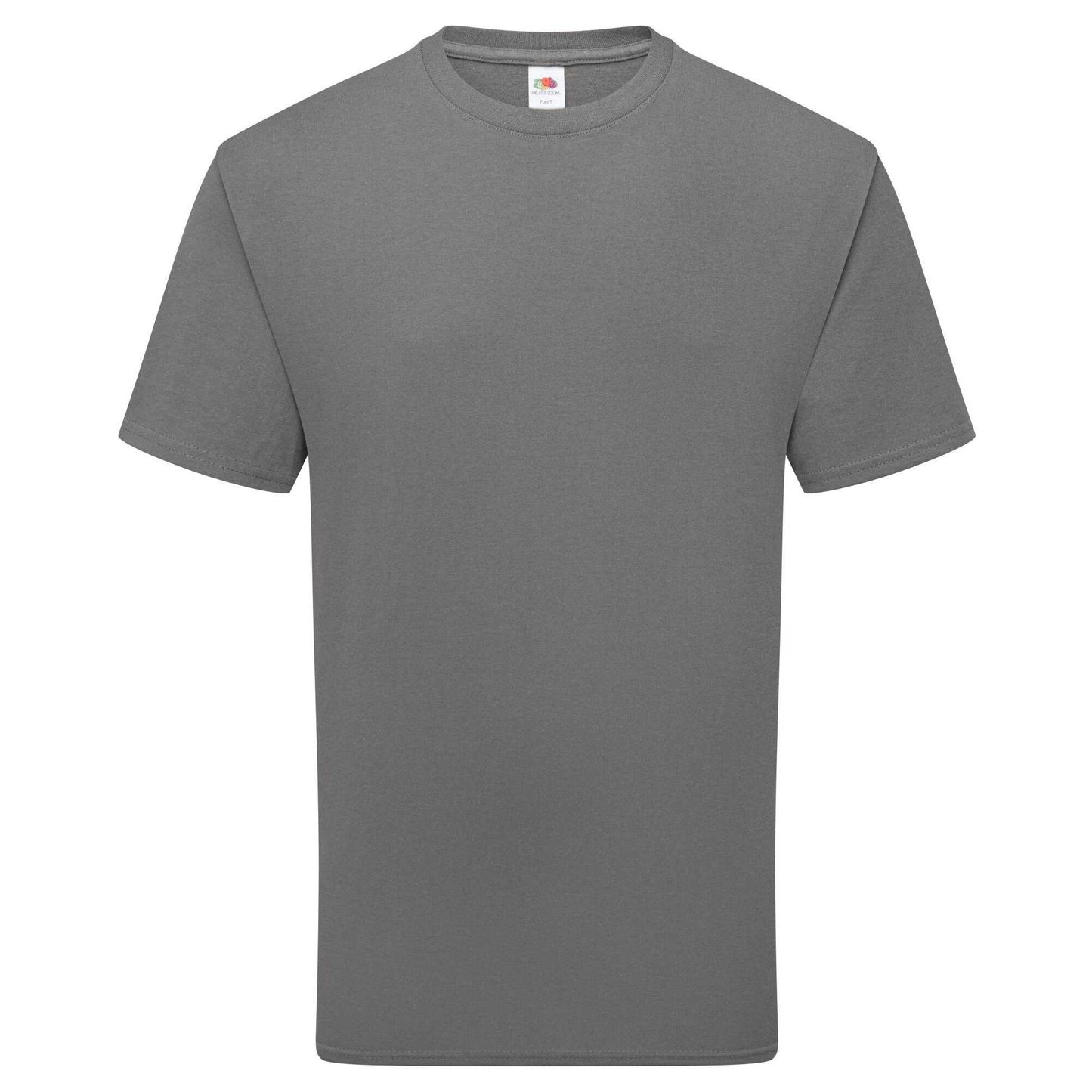 Light Graphite - Front - Fruit of the Loom Unisex Adult Pure Cotton T-Shirt