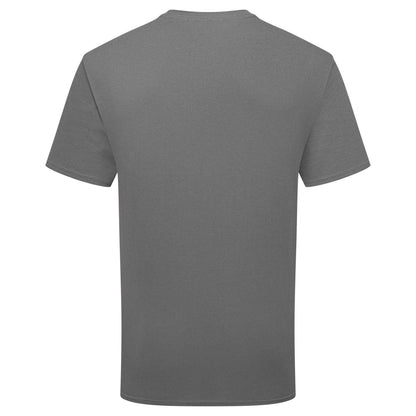 Light Graphite - Back - Fruit of the Loom Unisex Adult Pure Cotton T-Shirt