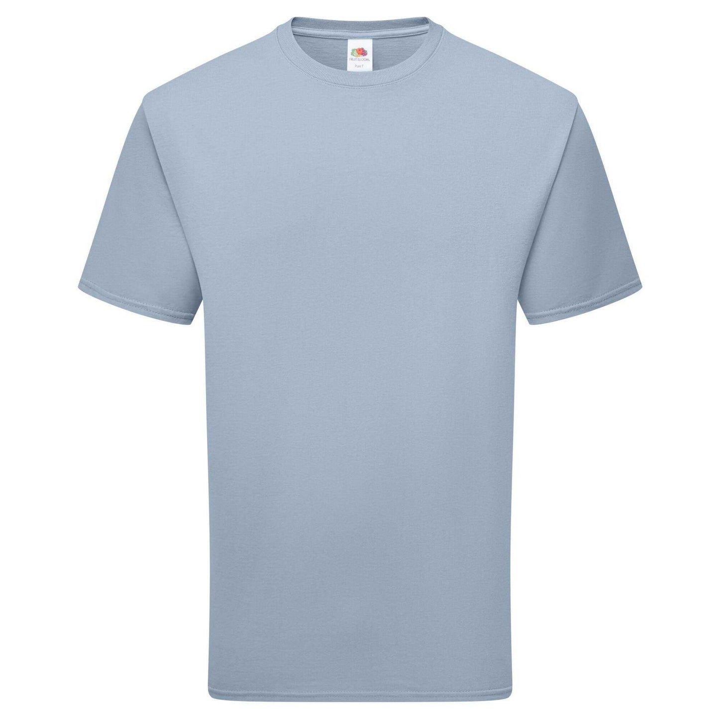 Mineral Blue - Front - Fruit of the Loom Unisex Adult Pure Cotton T-Shirt