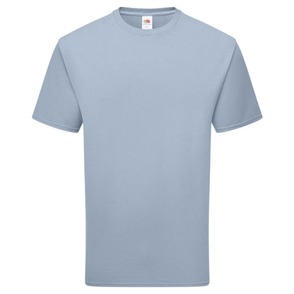 Mineral Blue - Front - Fruit of the Loom Unisex Adult Pure Cotton T-Shirt