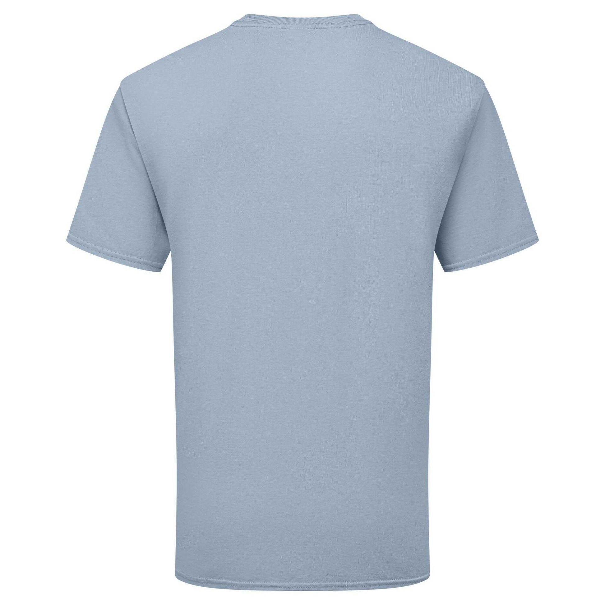 Mineral Blue - Back - Fruit of the Loom Unisex Adult Pure Cotton T-Shirt
