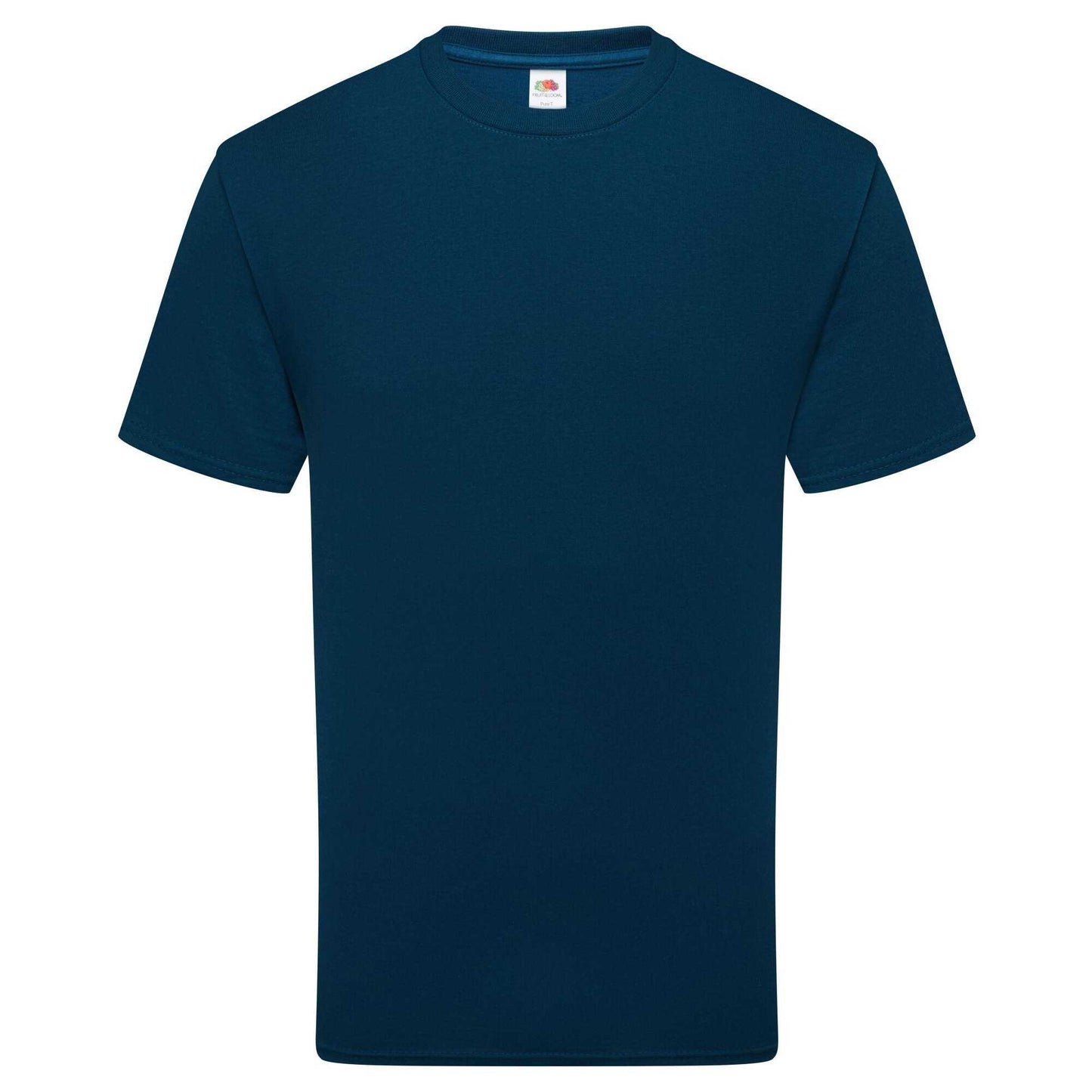 Mountain Blue - Front - Fruit of the Loom Unisex Adult Pure Cotton T-Shirt