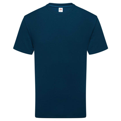Mountain Blue - Front - Fruit of the Loom Unisex Adult Pure Cotton T-Shirt