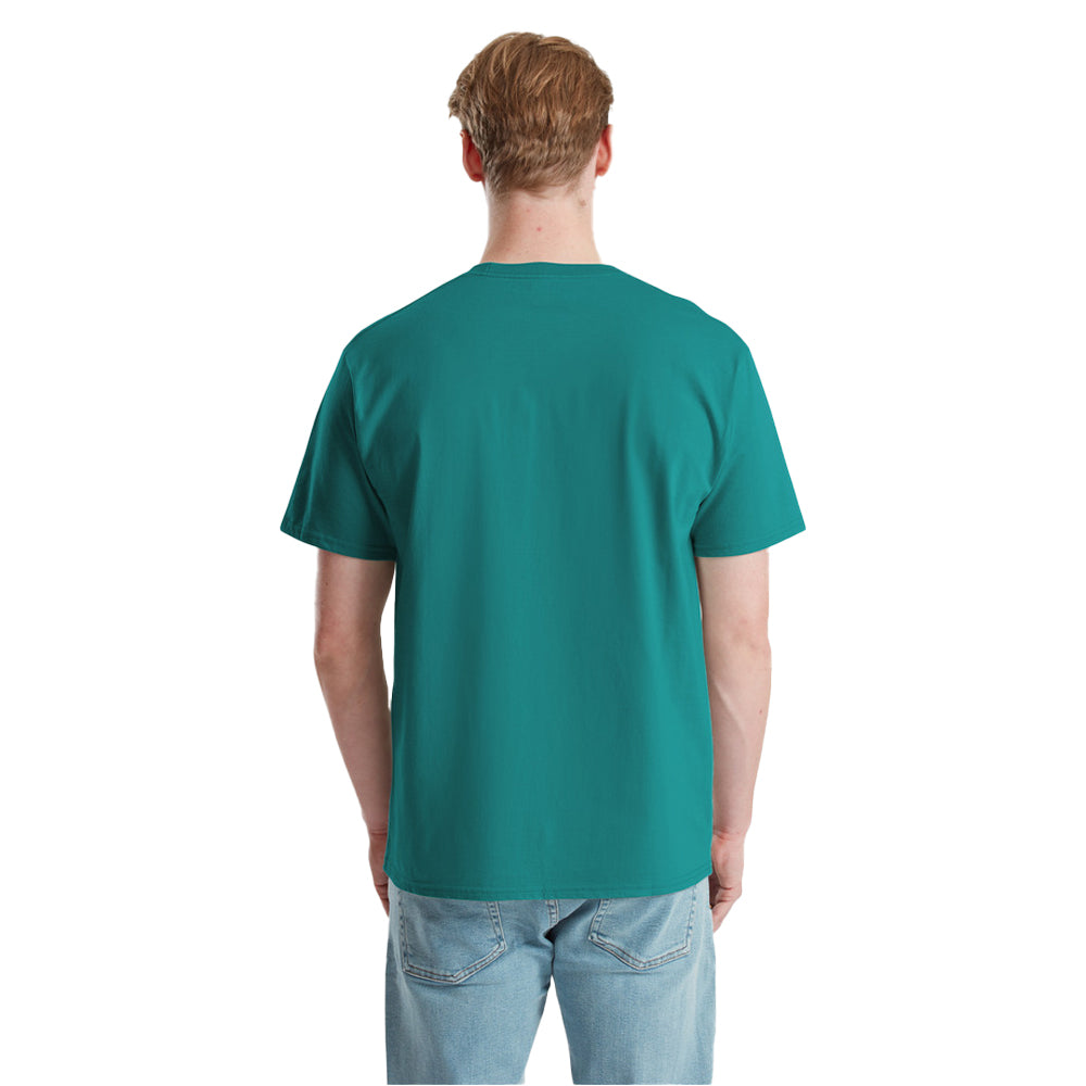 Ocean Teal - Lifestyle - Fruit of the Loom Unisex Adult Pure Cotton T-Shirt