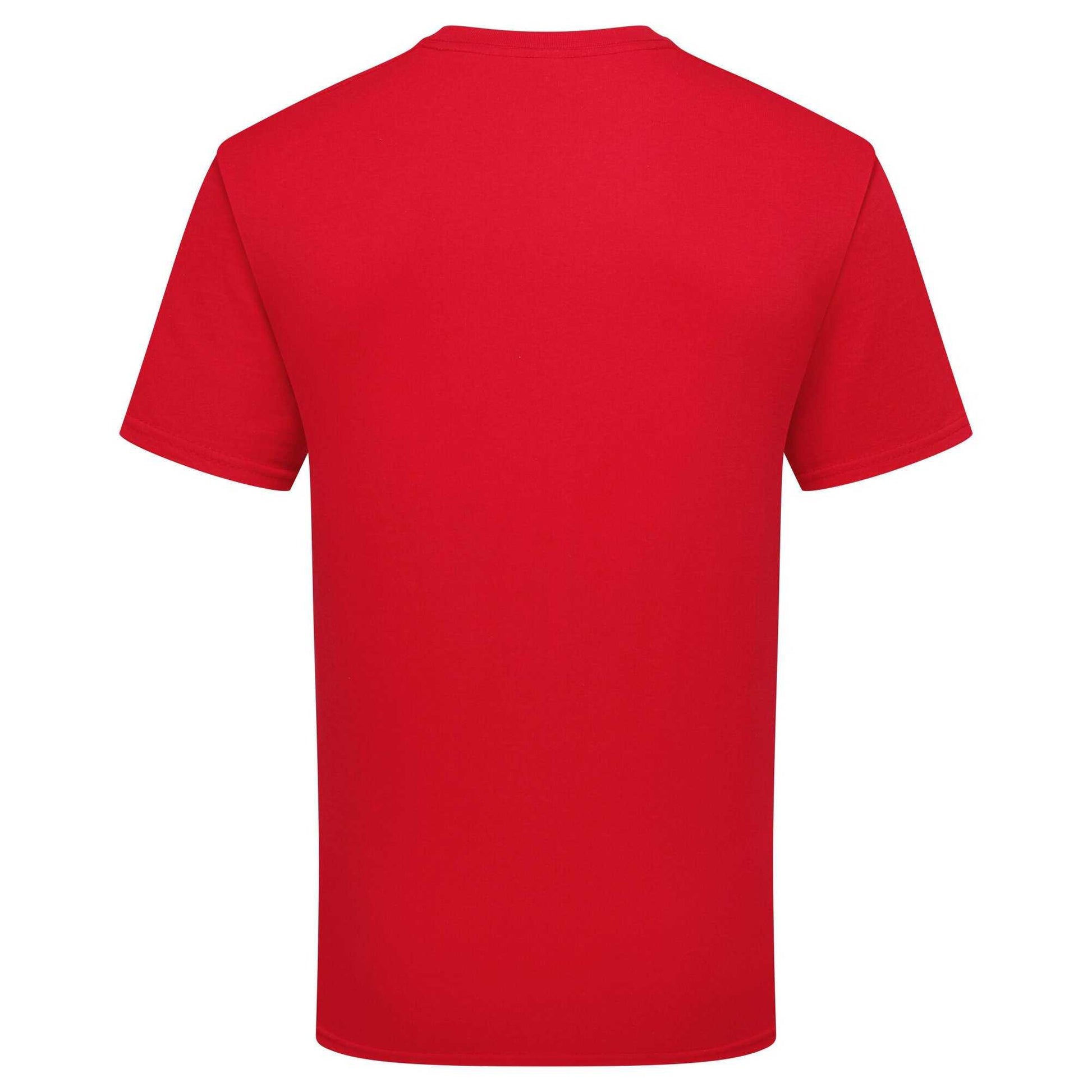 Red - Back - Fruit of the Loom Unisex Adult Pure Cotton T-Shirt