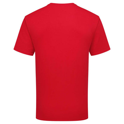 Red - Back - Fruit of the Loom Unisex Adult Pure Cotton T-Shirt