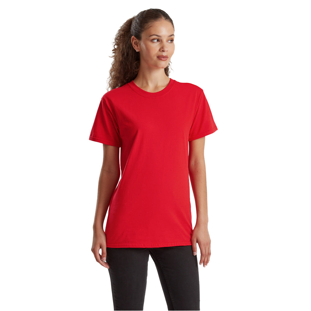 Red - Side - Fruit of the Loom Unisex Adult Pure Cotton T-Shirt