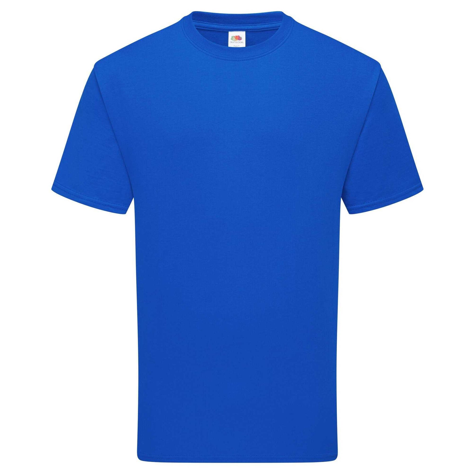 Royal Blue - Front - Fruit of the Loom Unisex Adult Pure Cotton T-Shirt