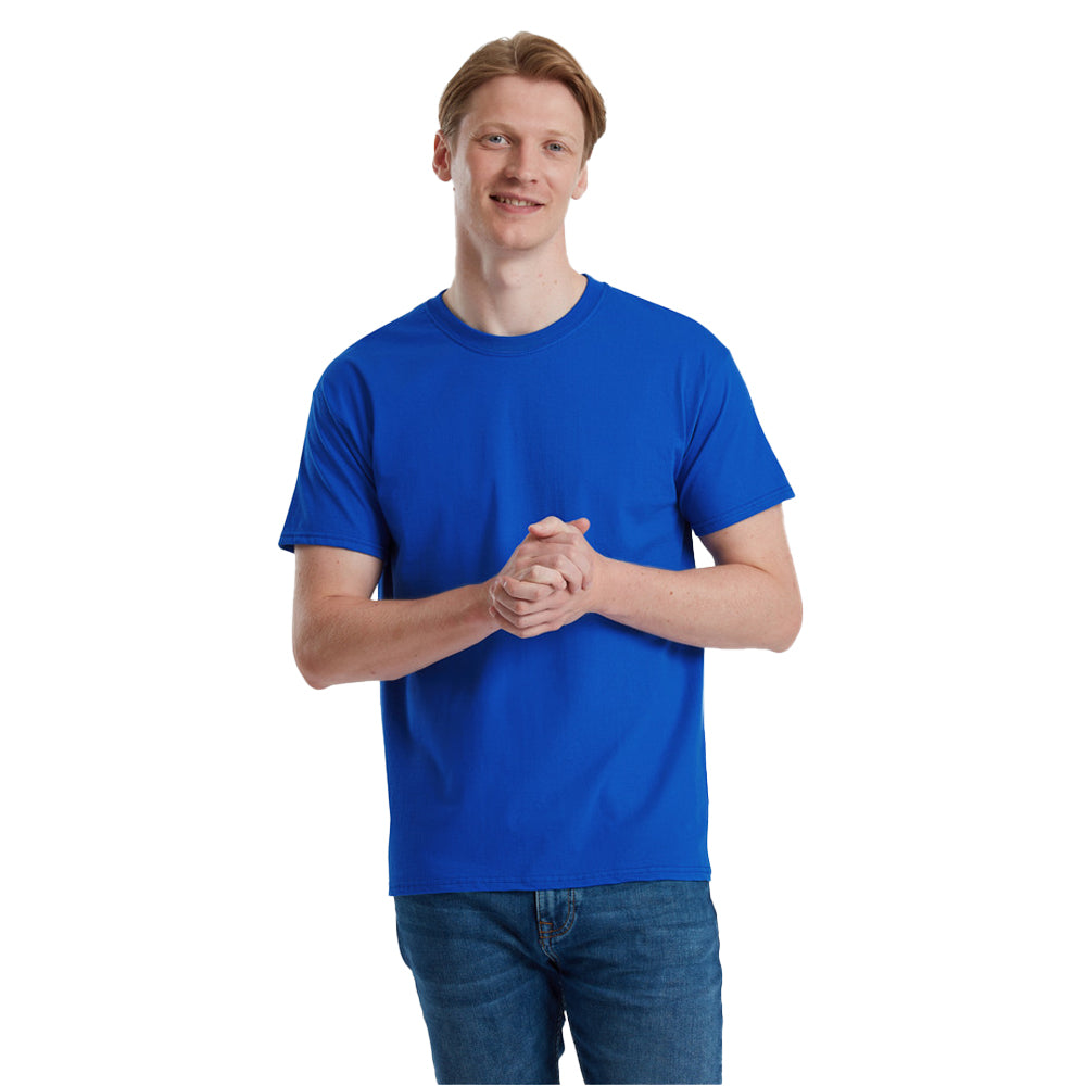Royal Blue - Side - Fruit of the Loom Unisex Adult Pure Cotton T-Shirt