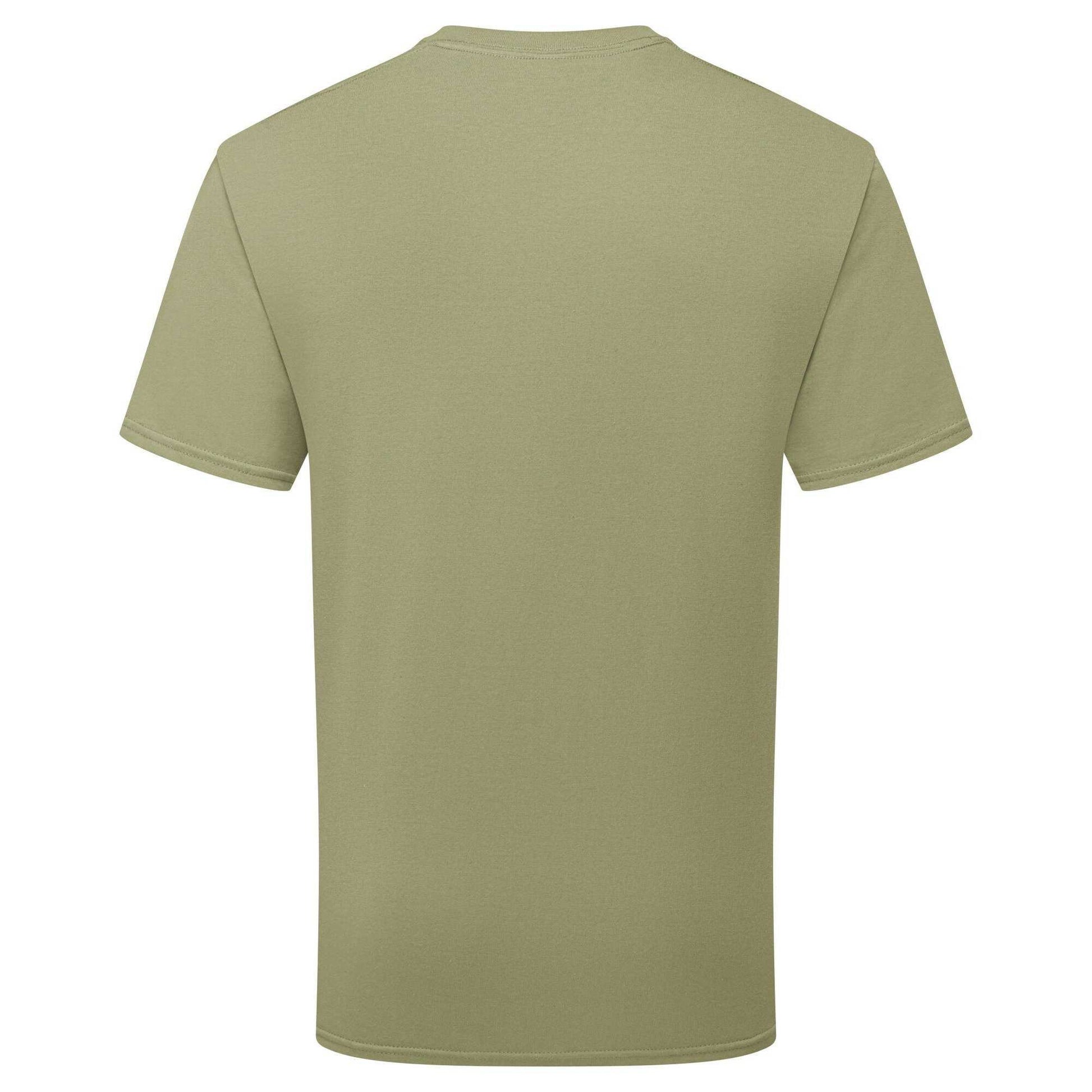 Classic Olive - Back - Fruit of the Loom Unisex Adult Pure Cotton T-Shirt