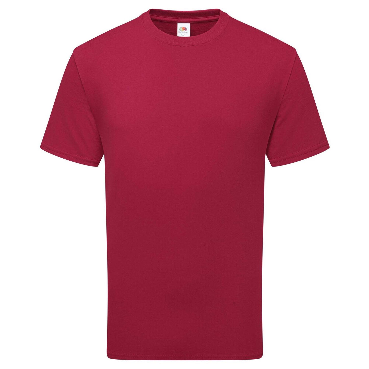 Cranberry - Front - Fruit of the Loom Unisex Adult Pure Cotton T-Shirt