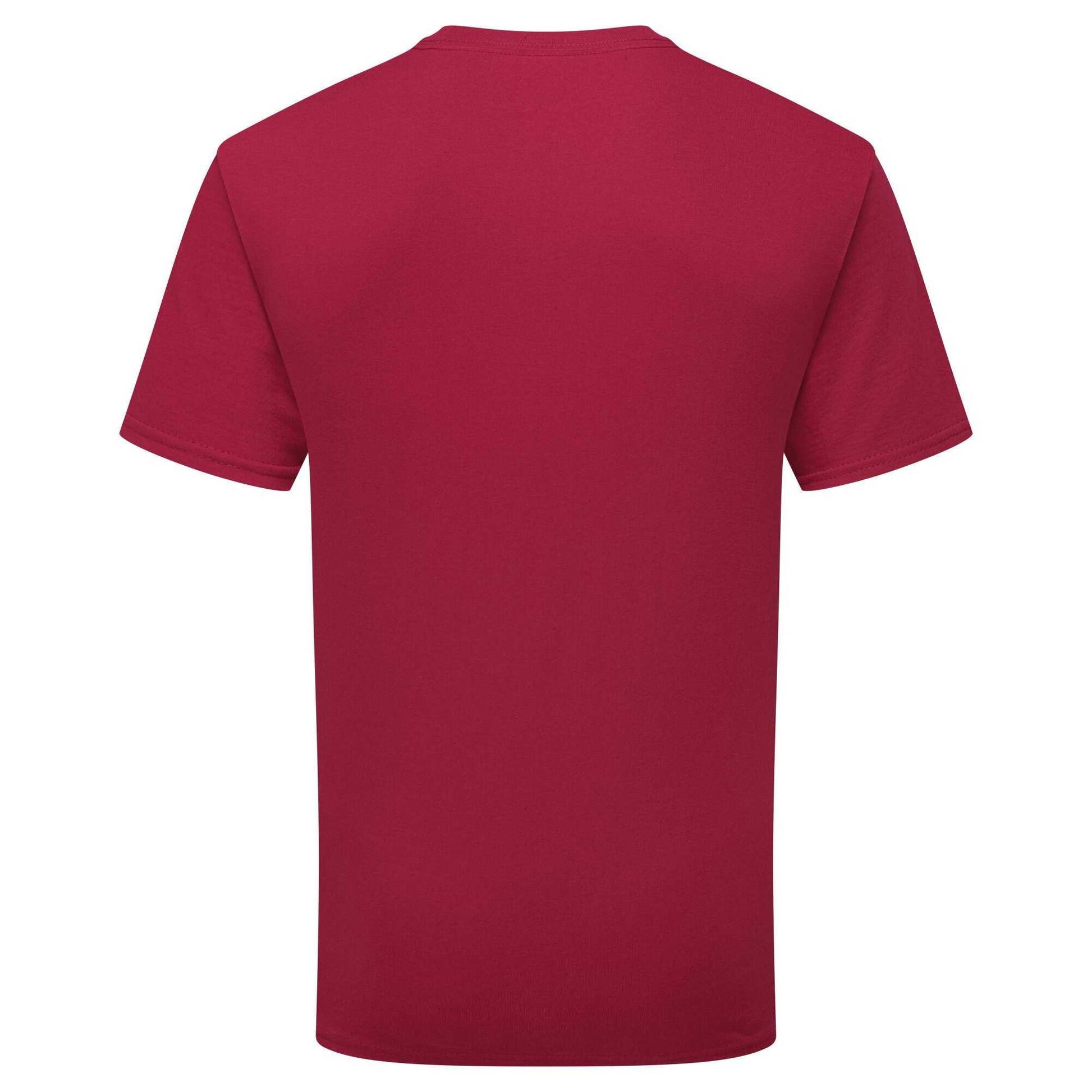 Cranberry - Back - Fruit of the Loom Unisex Adult Pure Cotton T-Shirt