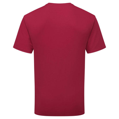 Cranberry - Back - Fruit of the Loom Unisex Adult Pure Cotton T-Shirt
