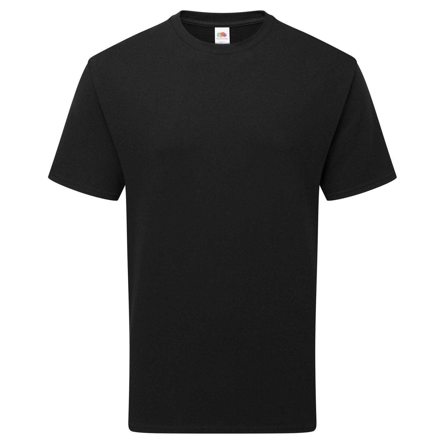 Black - Front - Fruit of the Loom Unisex Adult Pure Cotton T-Shirt