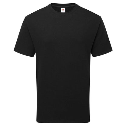 Black - Front - Fruit of the Loom Unisex Adult Pure Cotton T-Shirt
