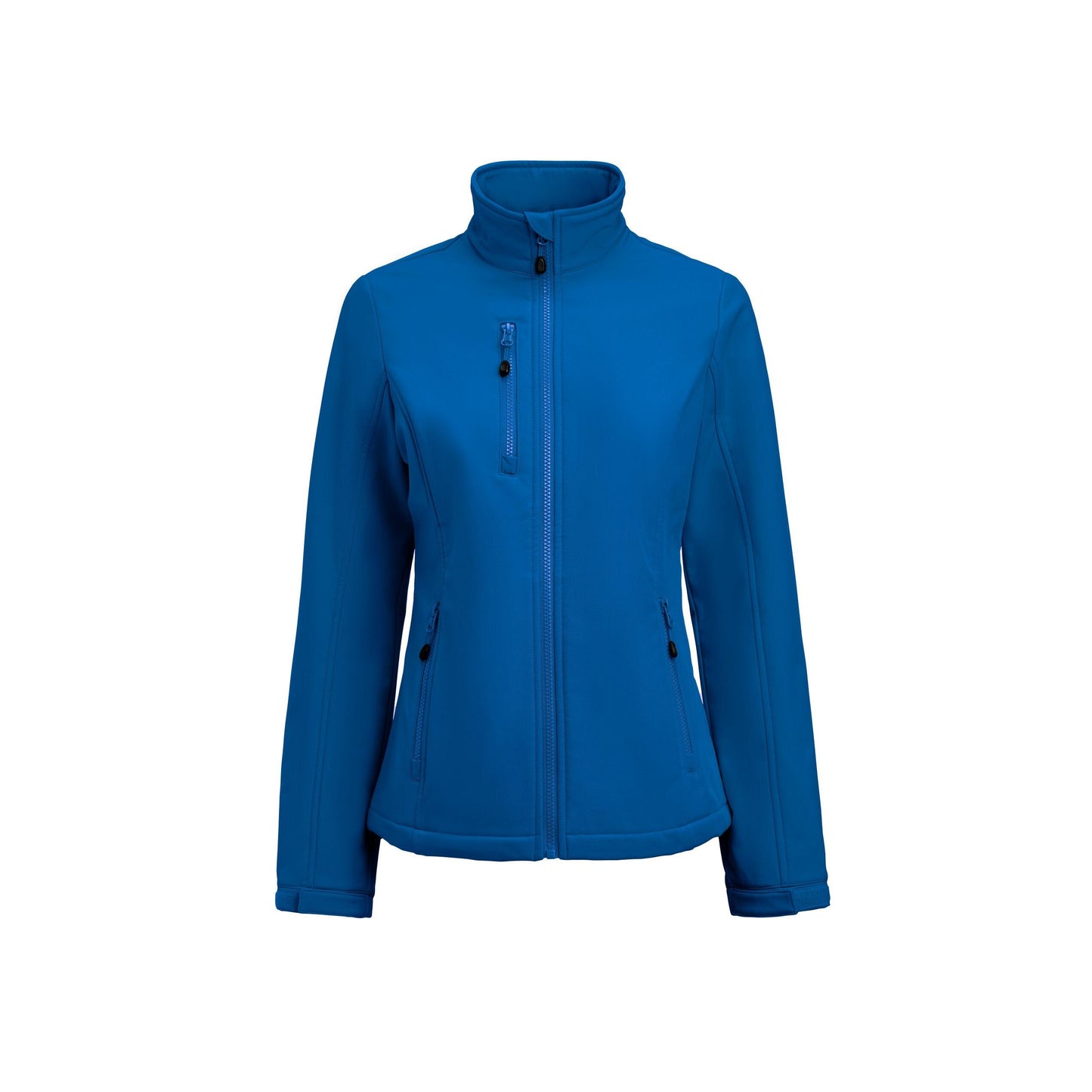 Bright Blue - Back - Printer RED Womens-Ladies Airwalk Soft Shell Jacket