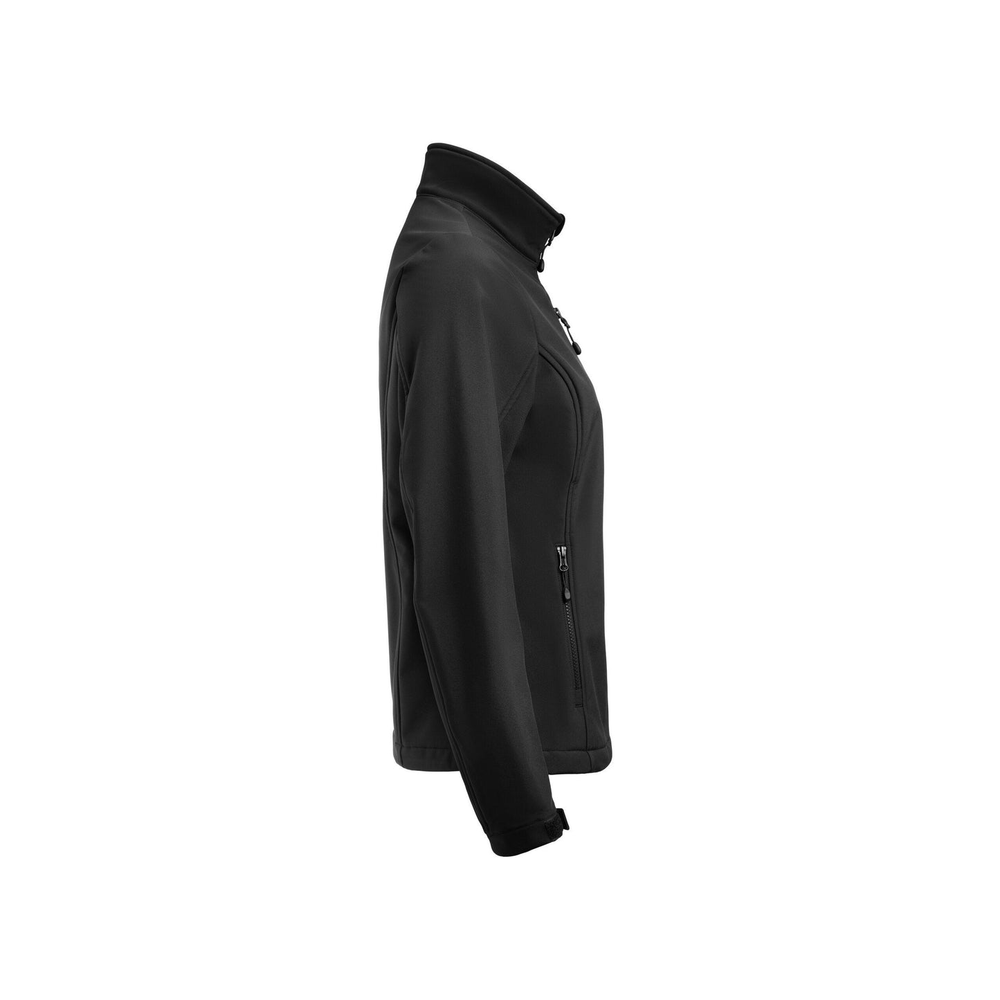 Black - Side - Printer RED Womens-Ladies Airwalk Soft Shell Jacket