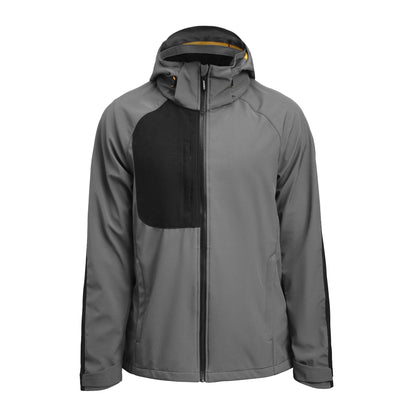 Dark Grey-Black - Front - Jobman Mens Oxygen Soft Shell Jacket