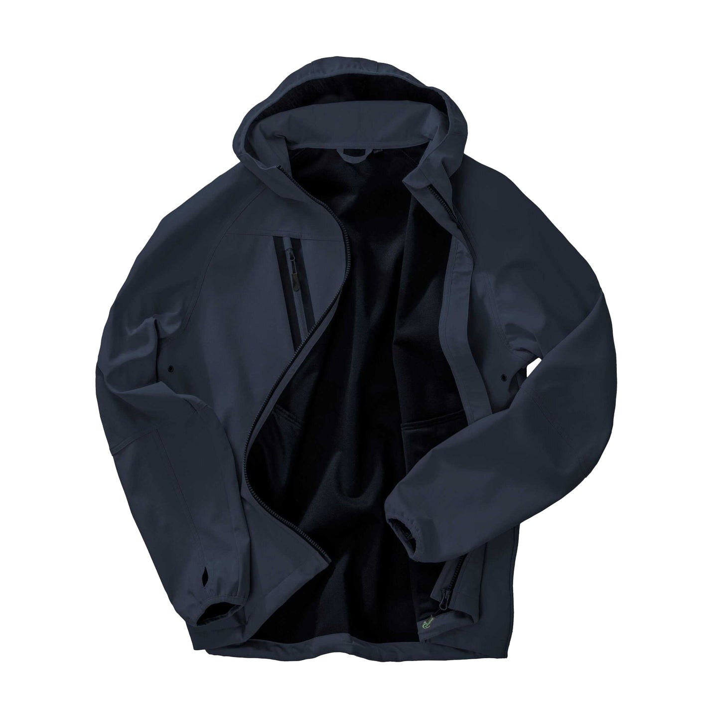 Navy - Side - Result Recycled Mens Printed Recycled 3 Layer Casual Soft Shell Jacket