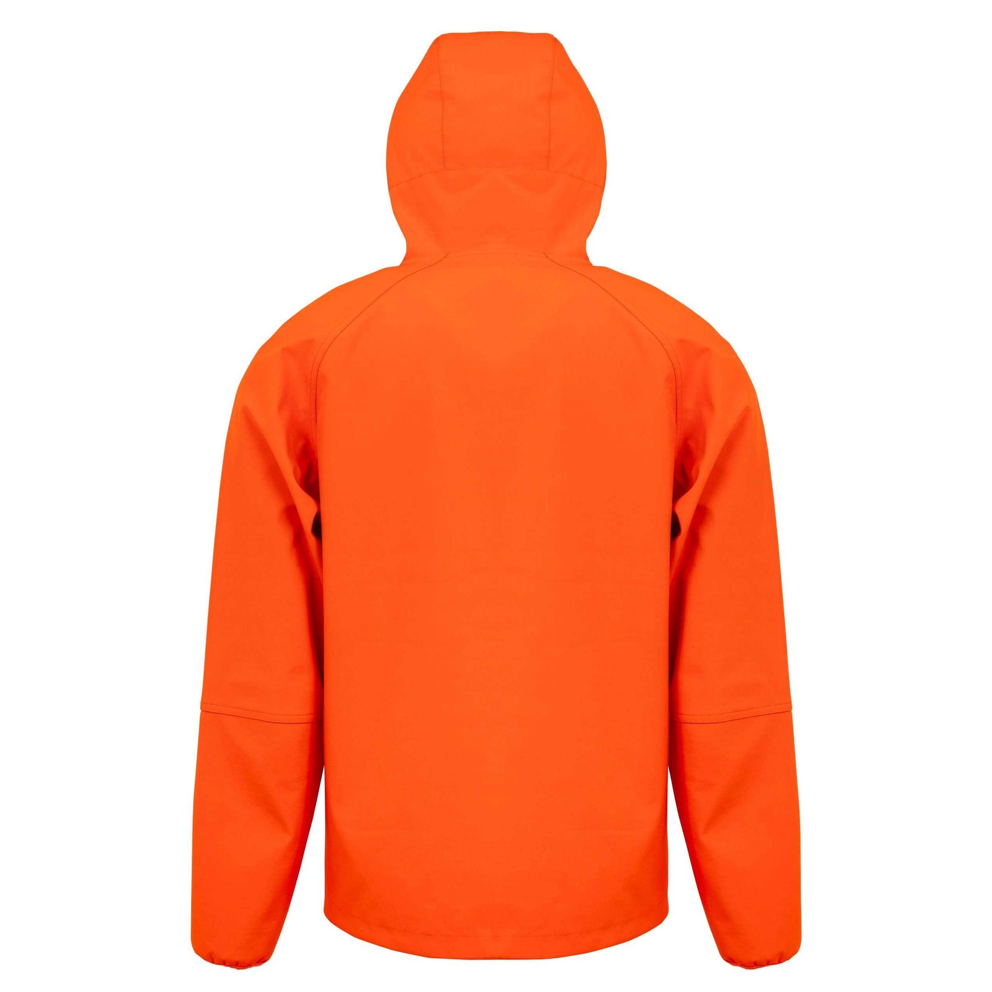 Orange-Navy - Back - Result Recycled Mens Printed Recycled 3 Layer Casual Soft Shell Jacket