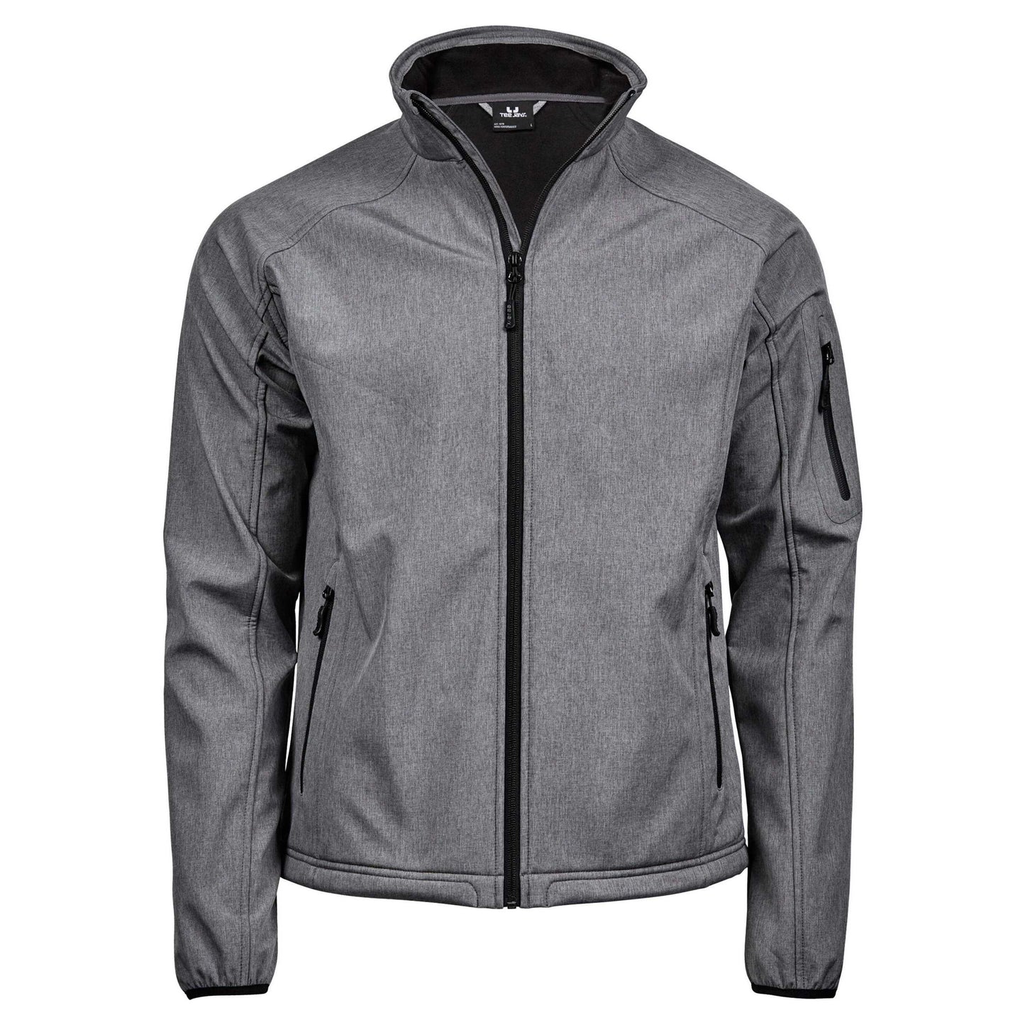 Grey Melange - Front - Tee Jays Mens Performance Lightweight Soft Shell Jacket