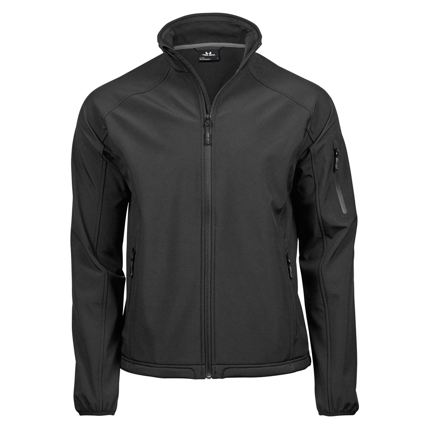 Black - Front - Tee Jays Mens Performance Lightweight Soft Shell Jacket