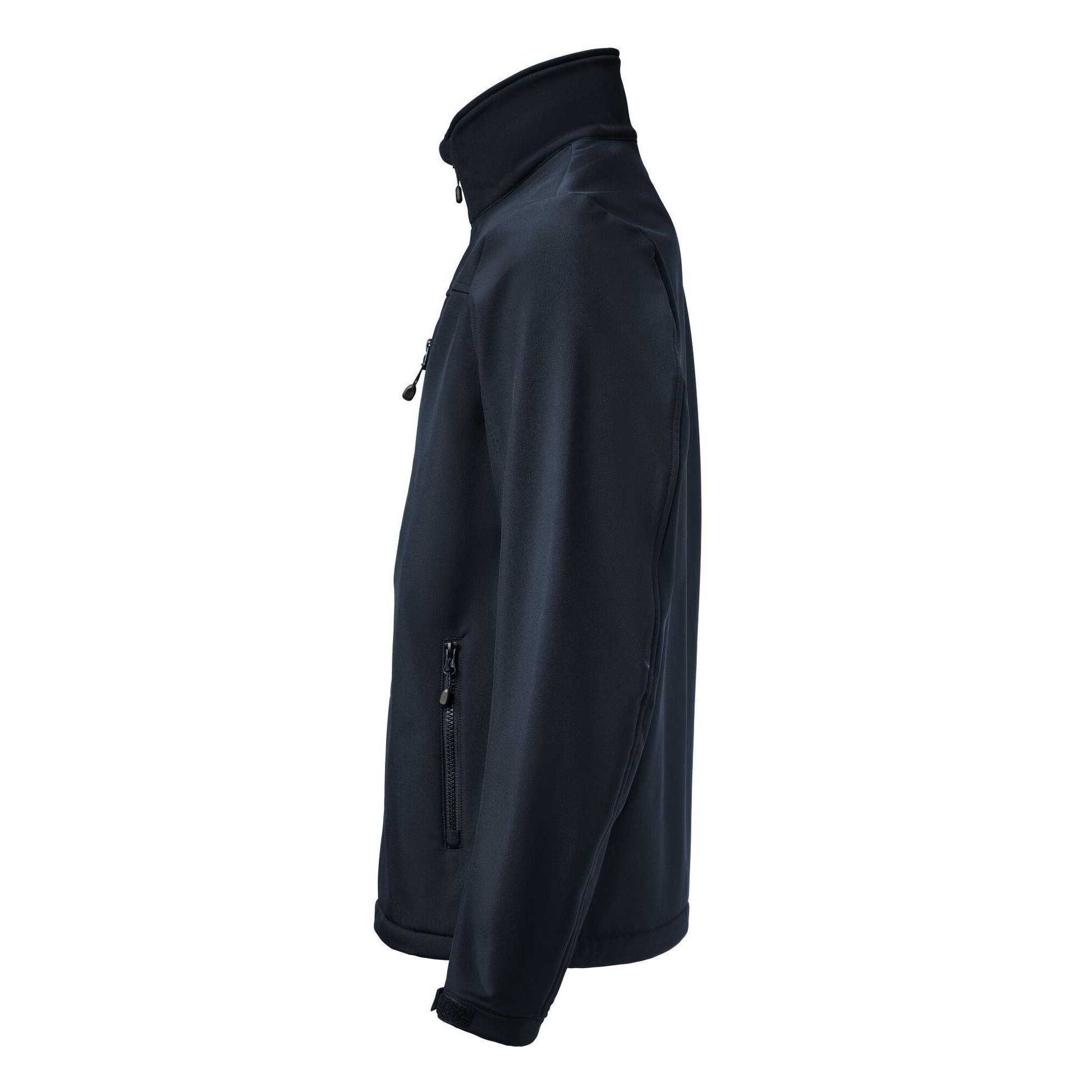 Navy - Side - Printer RED Mens Airwalk Soft Shell Jacket