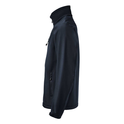 Navy - Side - Printer RED Mens Airwalk Soft Shell Jacket