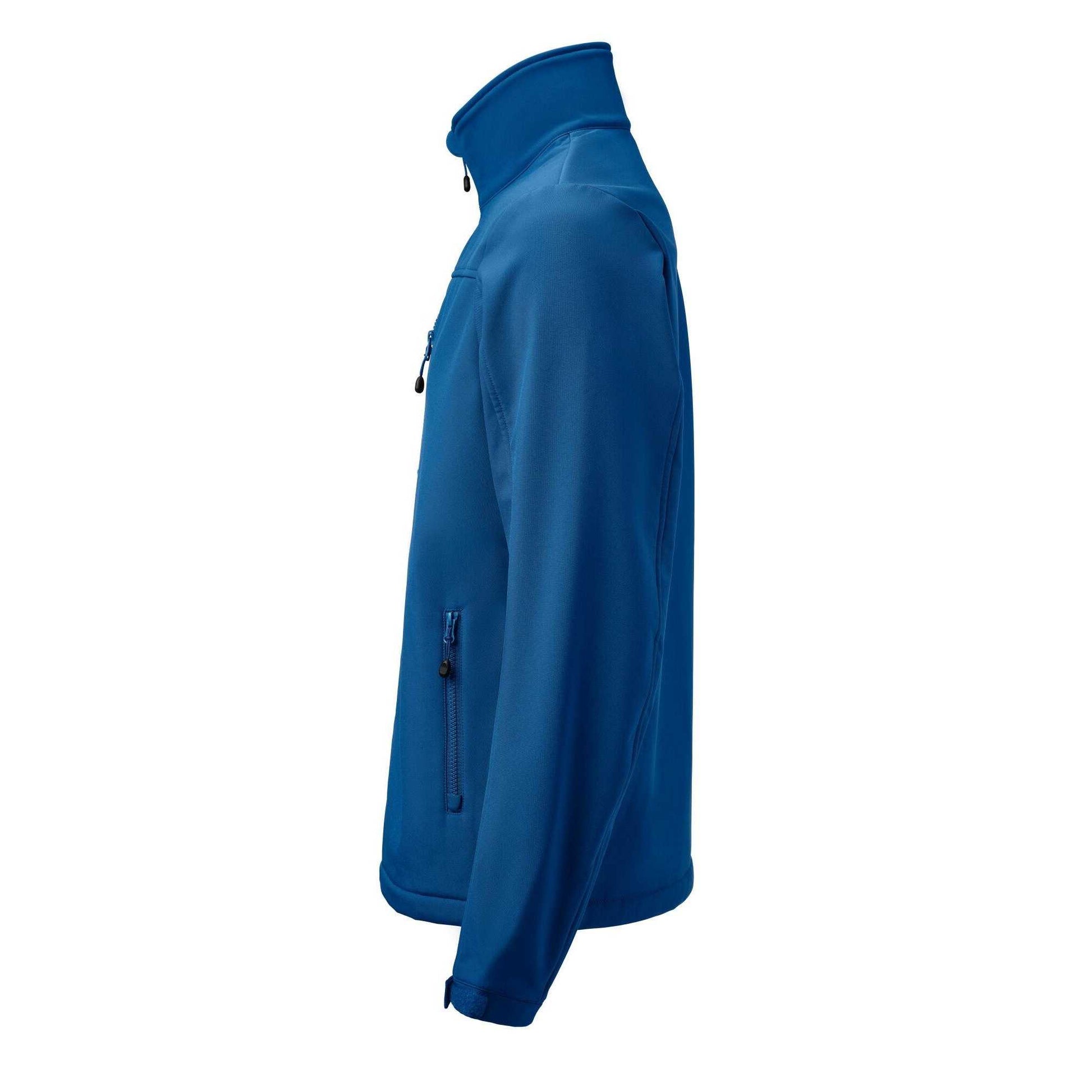 Bright Blue - Side - Printer RED Mens Airwalk Soft Shell Jacket
