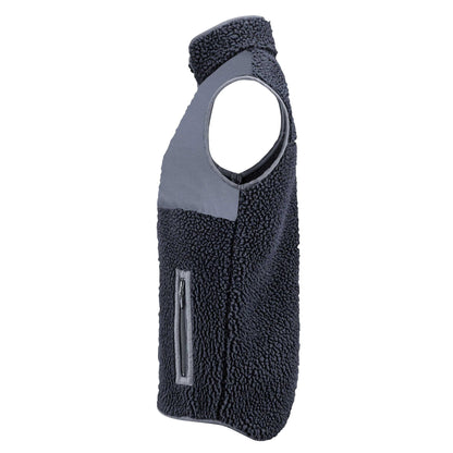 Navy - Lifestyle - James Harvest Mens Kingsley Sherpa Fleece Gilet